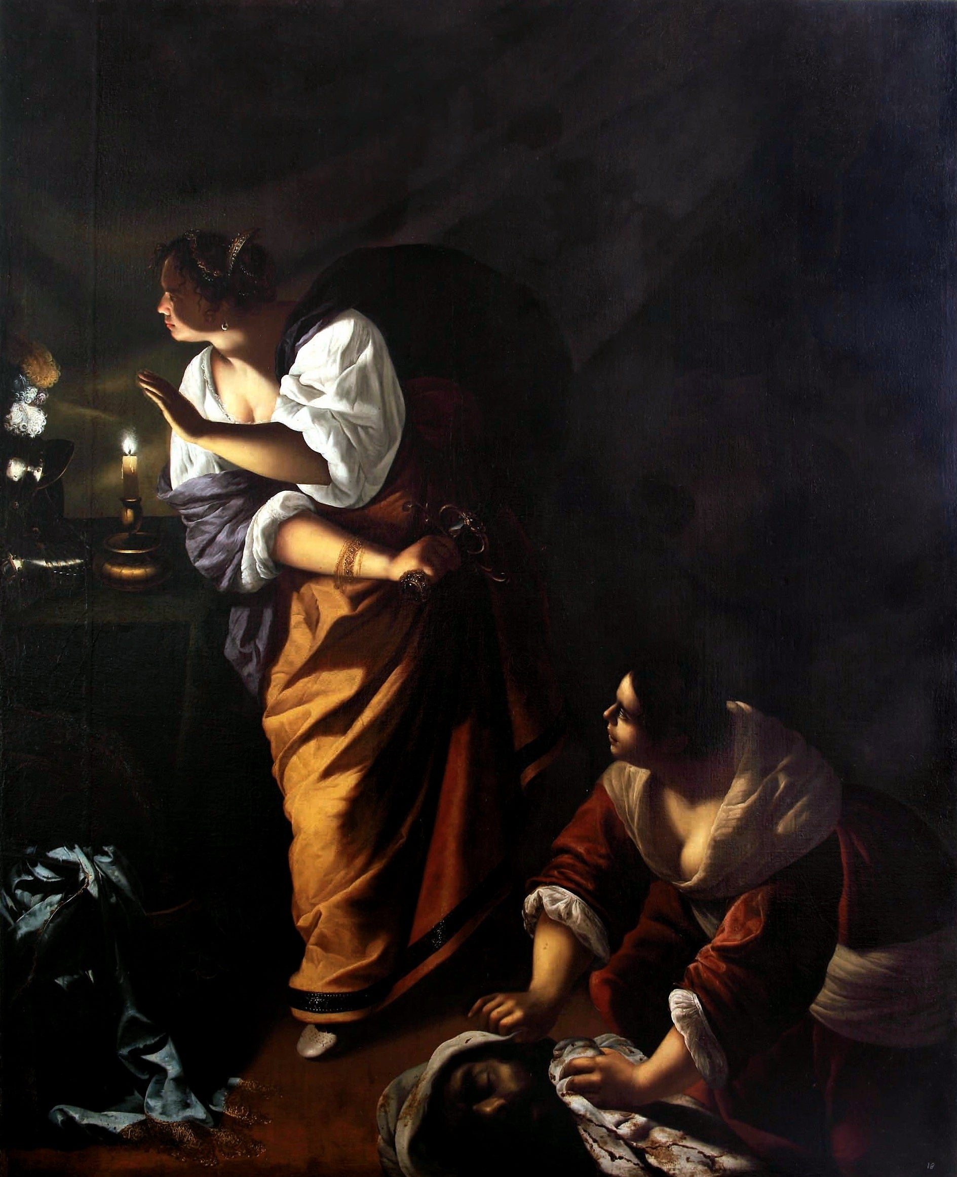 Judith et sa servante Abra avec la tête d'Holopherne - Artemisia Gentileschi