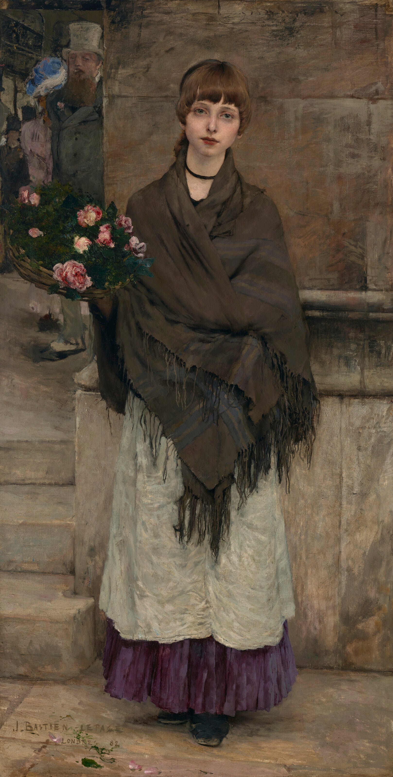 Marchande de fleurs à Londres - Jules Bastien-Lepage