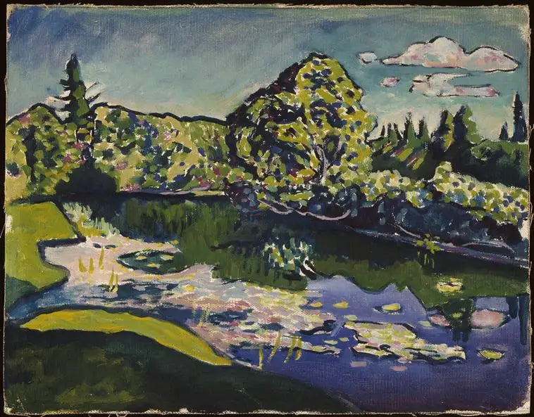 Akhtyrka, lago do parque - Vassily Kandinsky