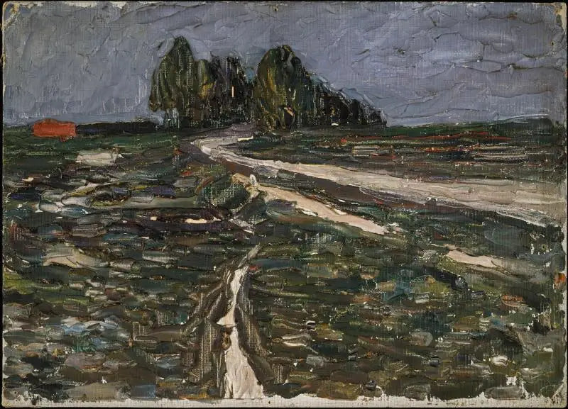 Poplars - Vassily Kandinsky