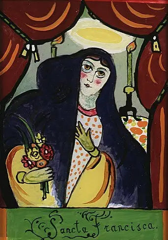 Reproduction du tableau « Sainte Françoise - Vassily Kandinsky » par Alpha Reproduction en peinture à l’huile