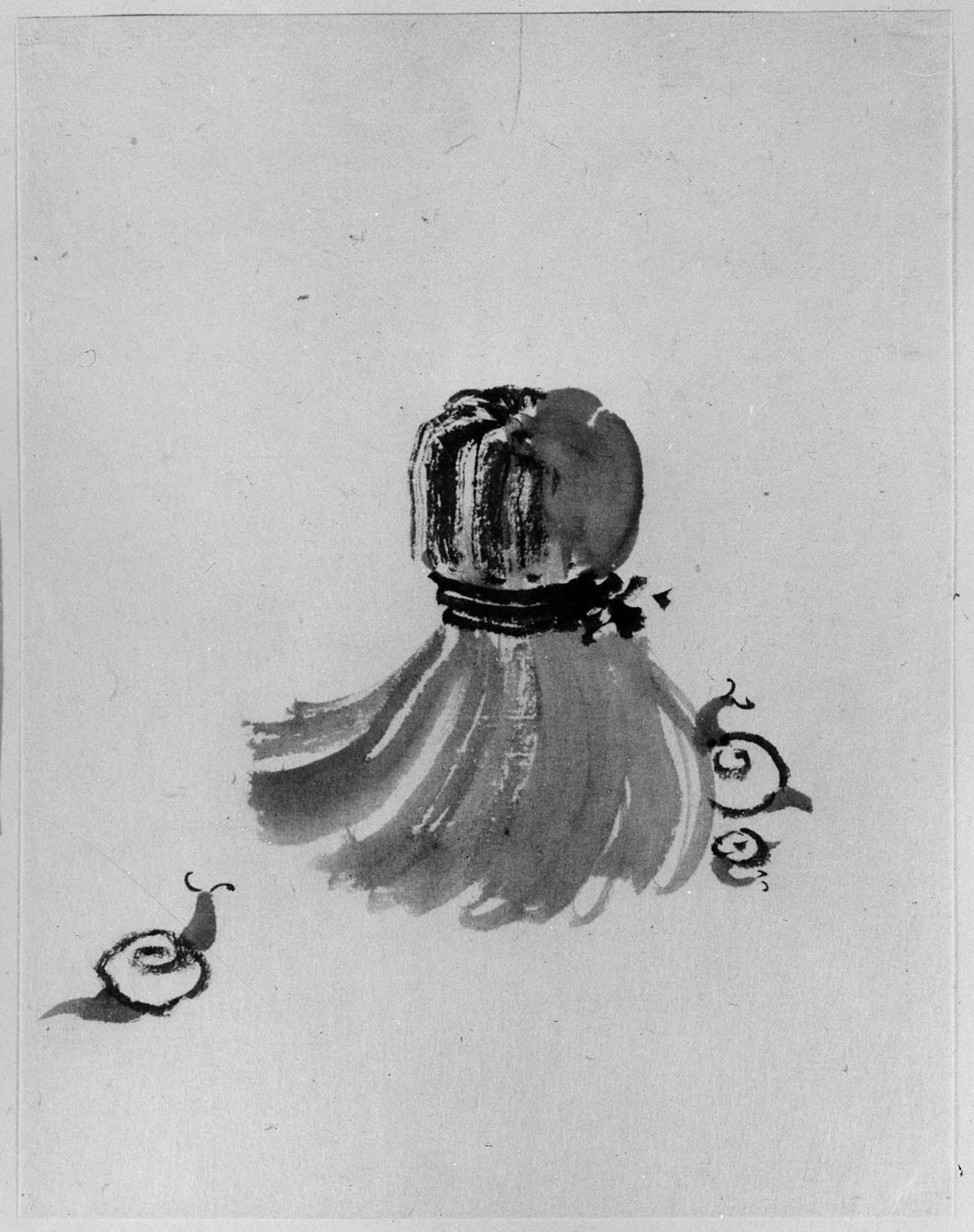 Escargots et épurateur Tawashi - Hokusai