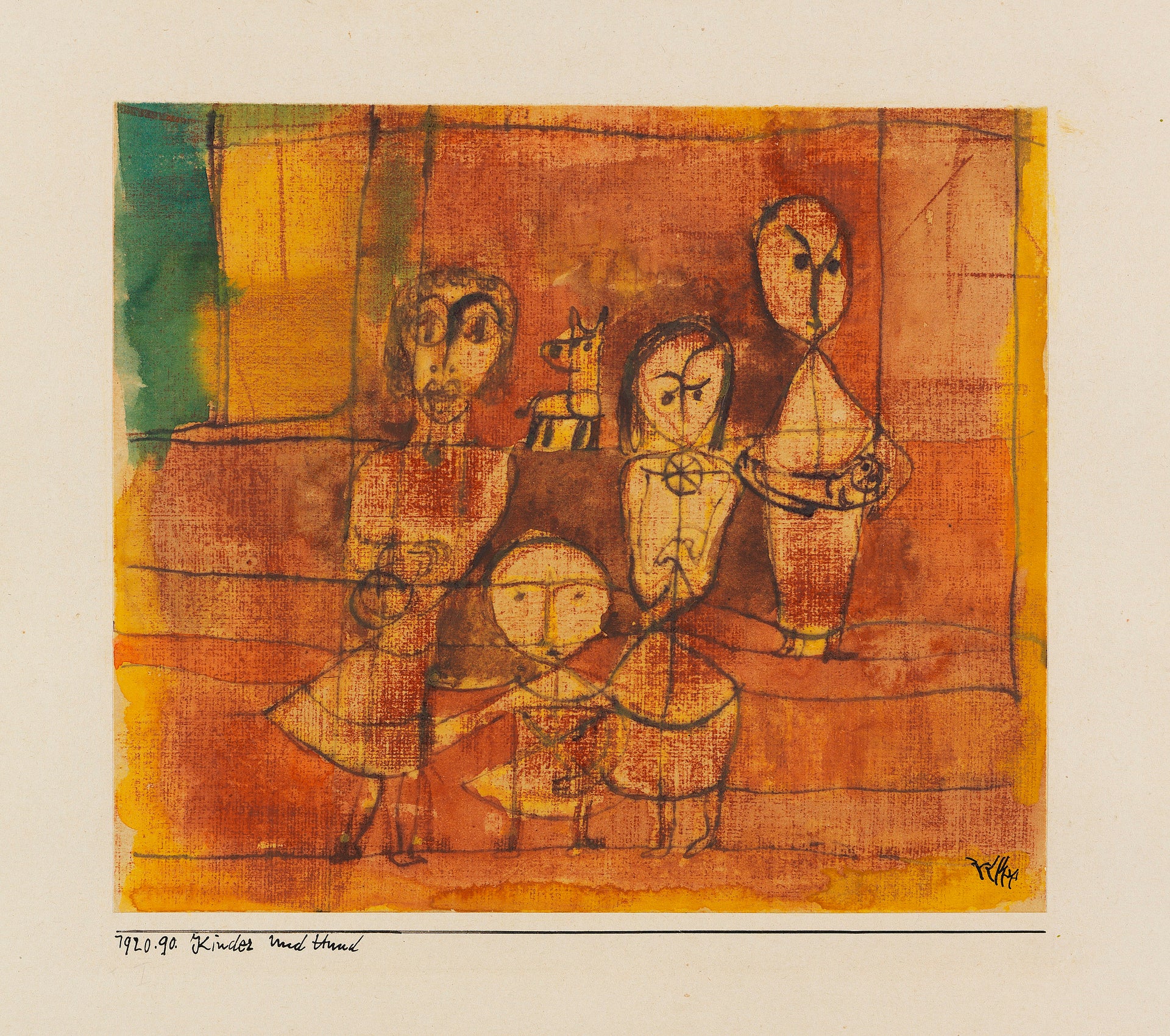 Enfants et Chien - Paul Klee