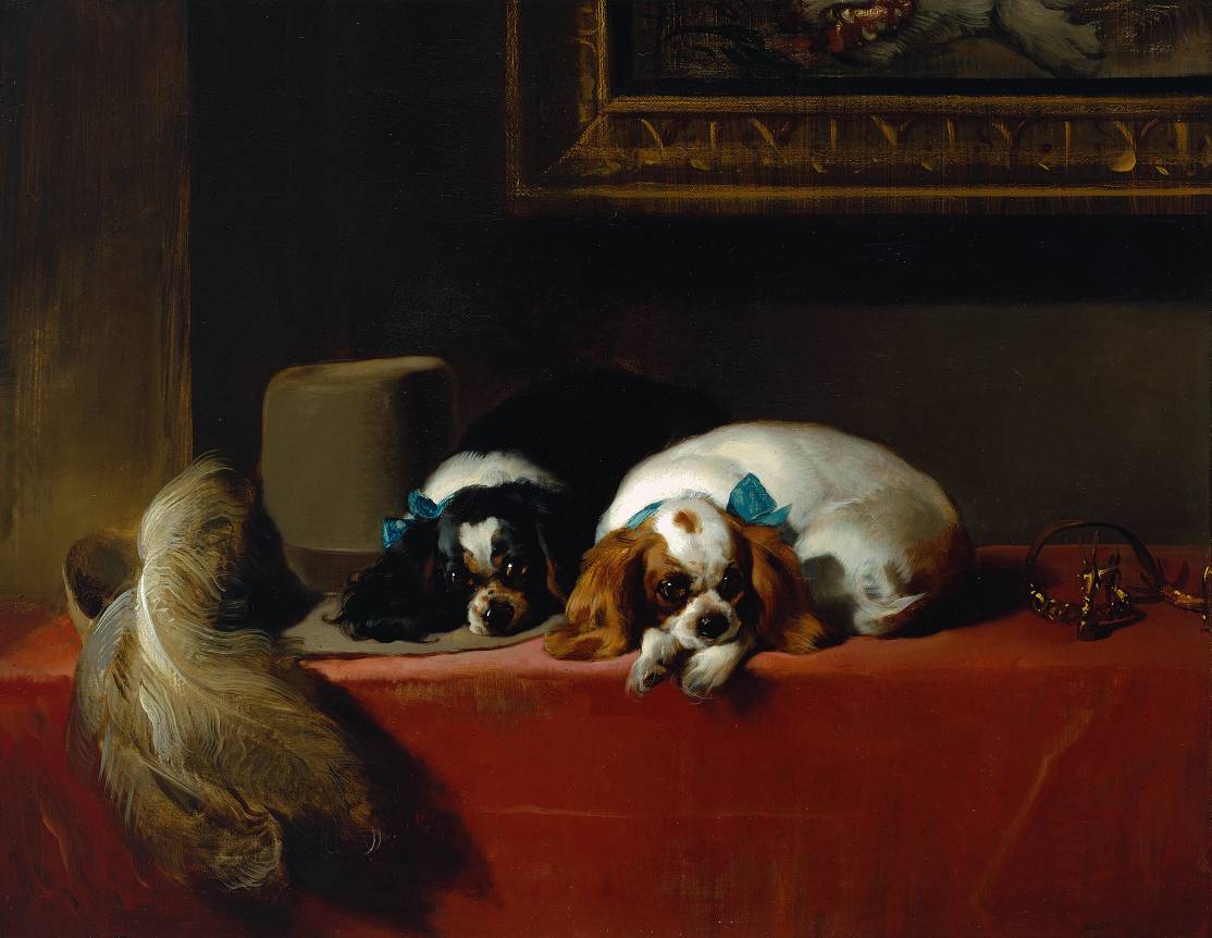 Épagneuls King Charles (« Les animaux de compagnie du cavalier ») - Edwin Henry Landseer