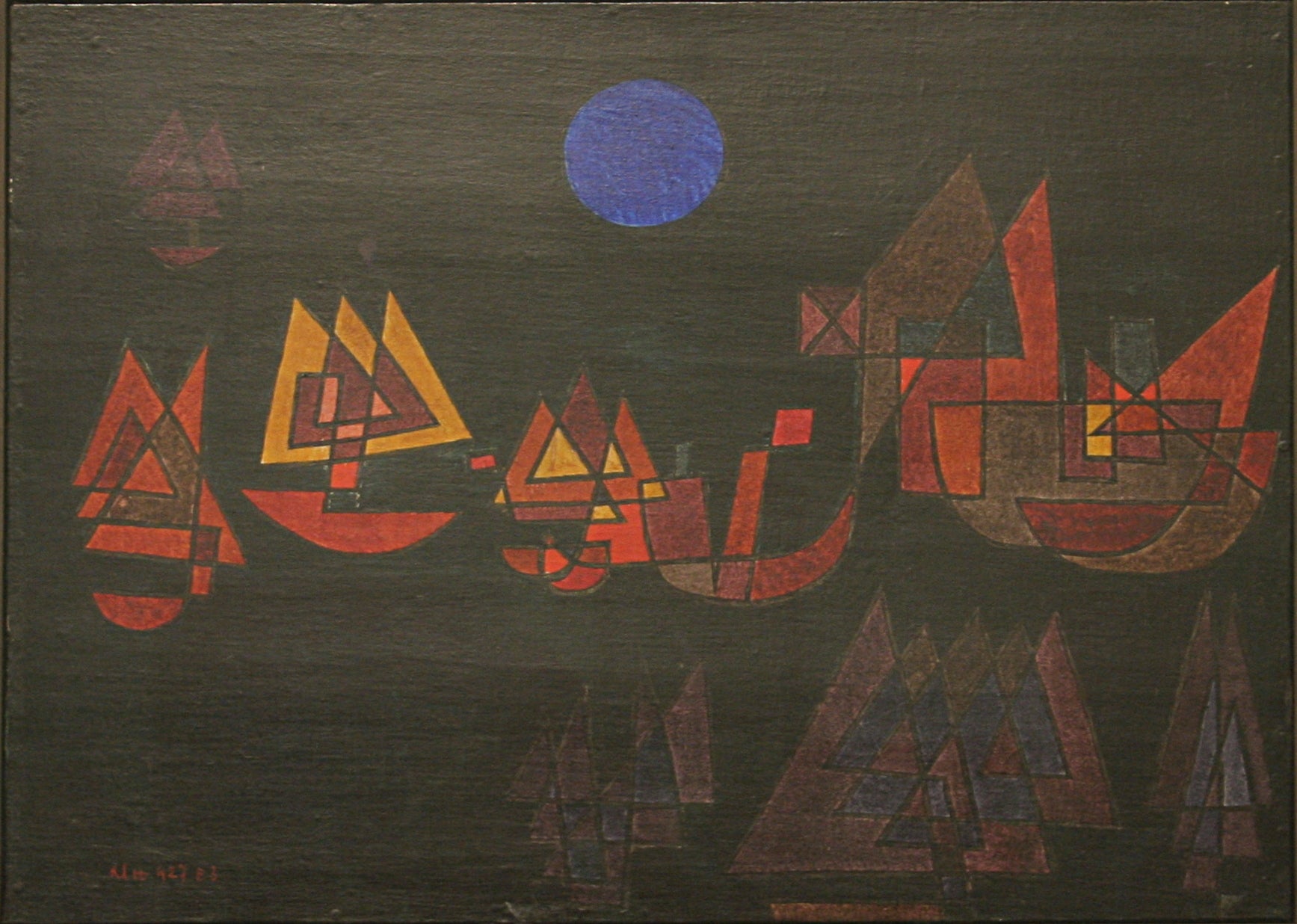 Navios no escuro - Paul Klee