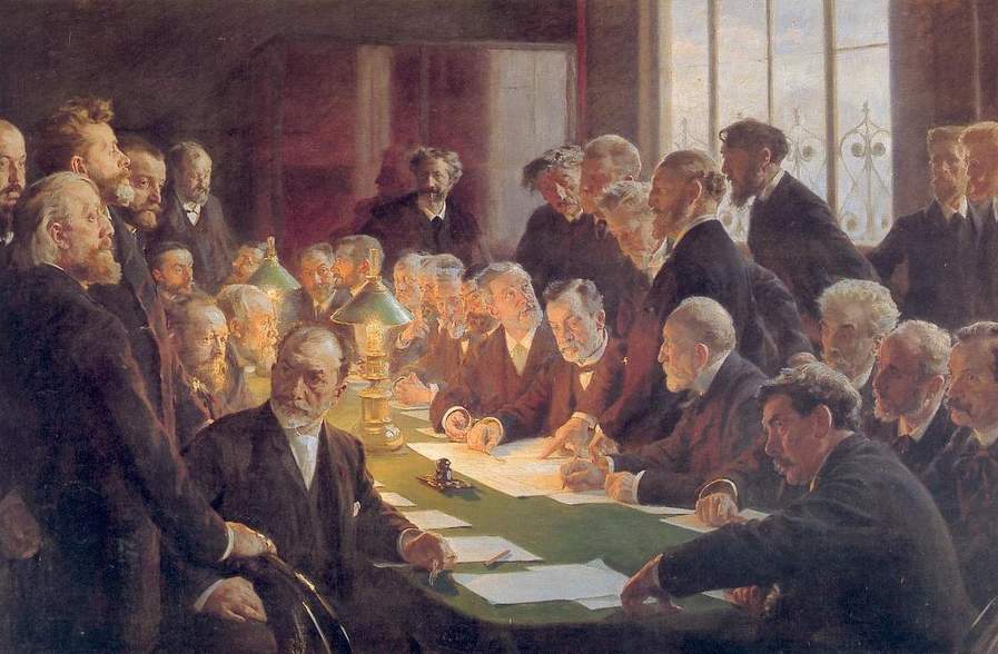 Comitê para a Exposição de Arte Francesa de Copenhague 1888 - Peder Severin Krøyer