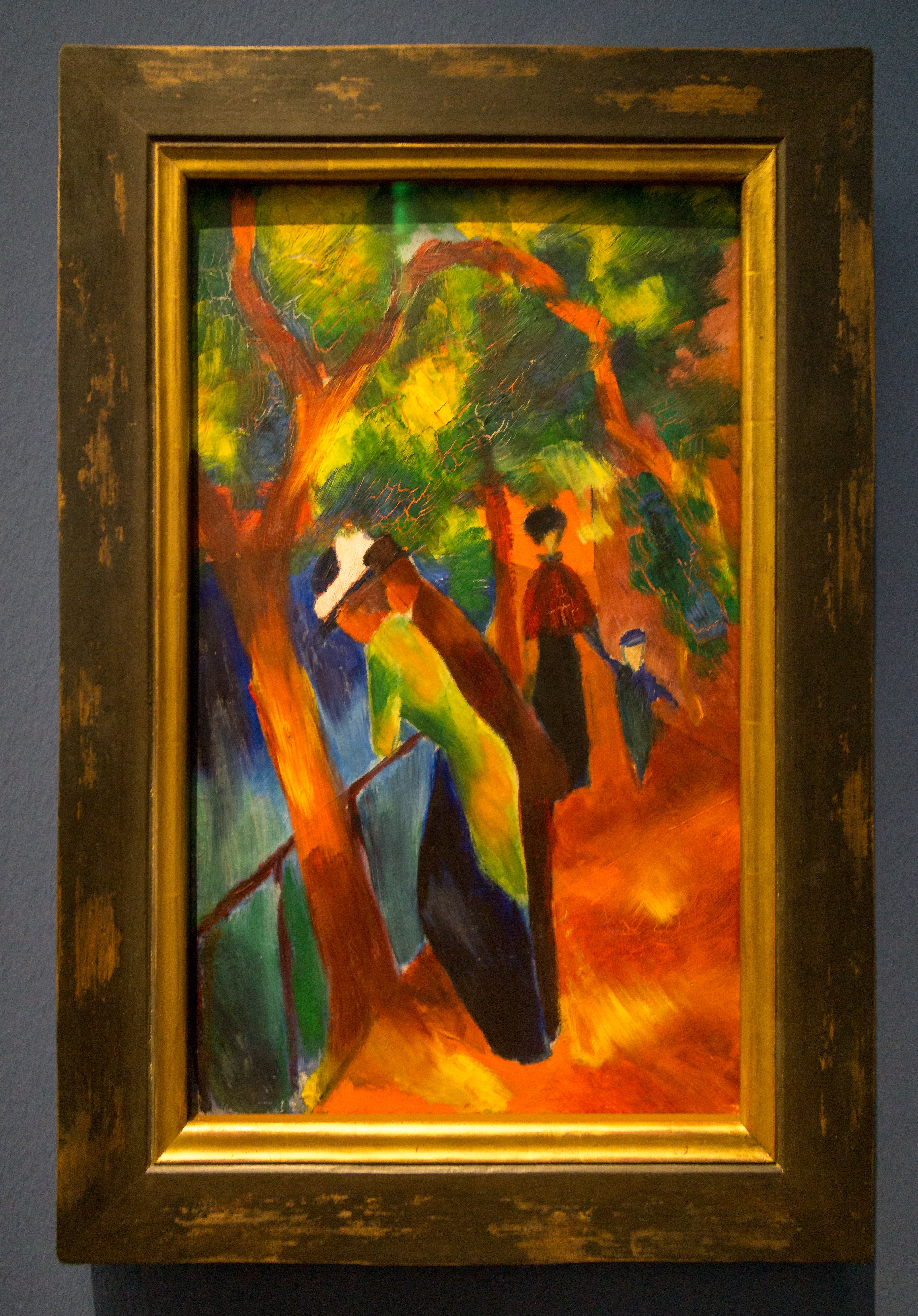 Reproduction du tableau « Chemin ensoleillé - August Macke » par Alpha Reproduction en peinture à l’huile