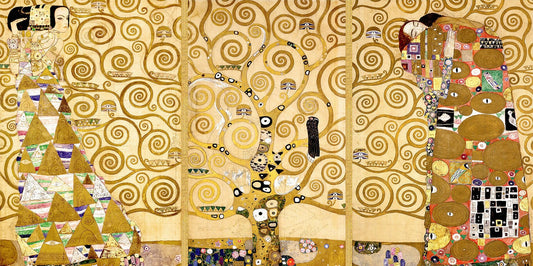 🌳✨ A Árvore da Vida – Friso Stoclet – Gustav Klimt (1905–1909)