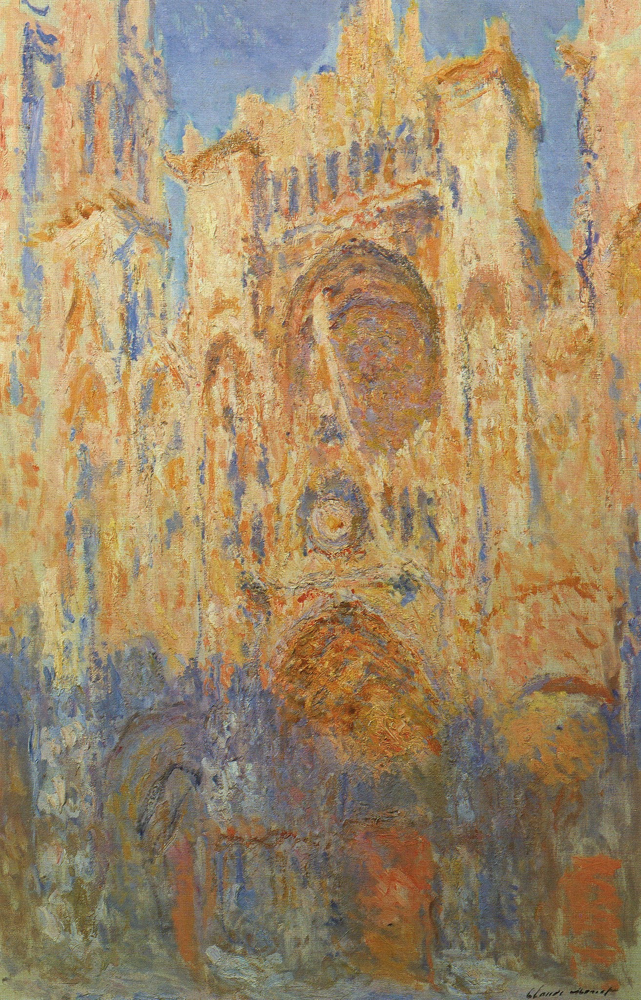 A Catedral de Rouen, Final do dia - Claude Monet