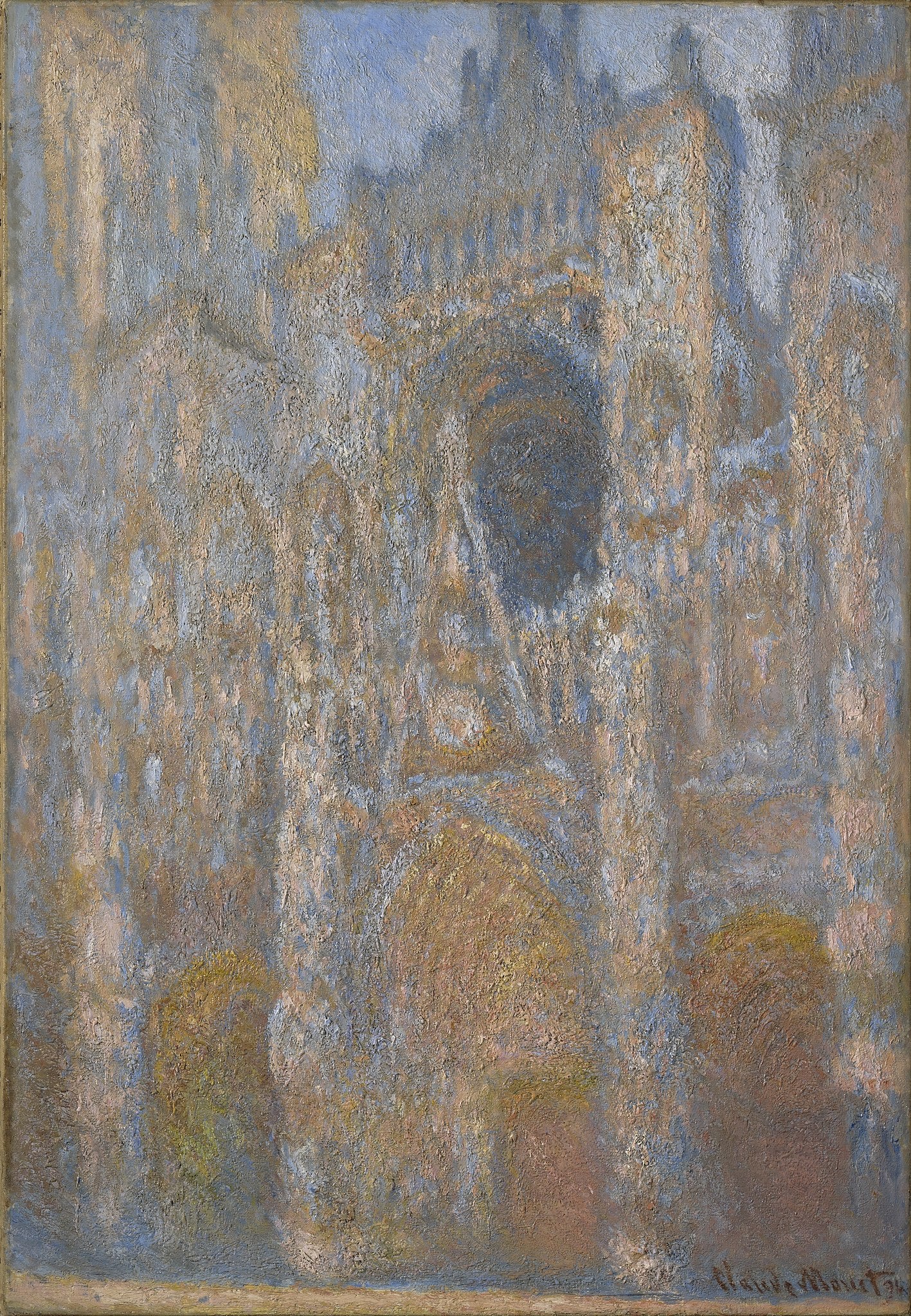 A Catedral de Rouen, o Portal, Meio-dia - Claude Monet