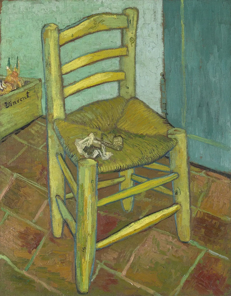 A Cadeira de Vincent com seu cachimbo - Vincent van Gogh