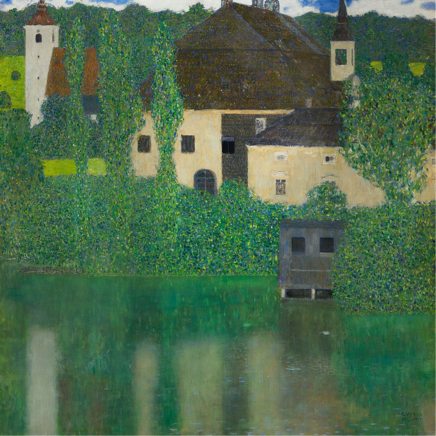 🏡🌿 O Quarto Fechado no Attersee – Gustav Klimt (1902)