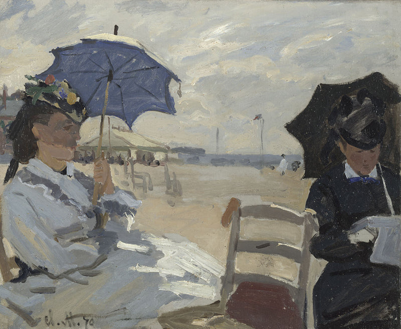🌤️ A Praia em Trouville – Claude Monet (1870)
