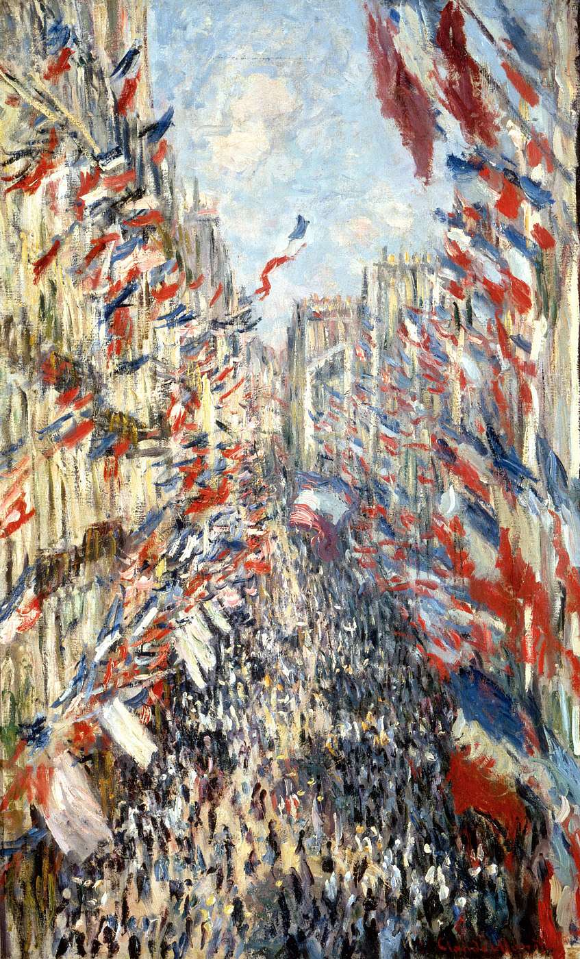 🎨 A Rua Montorgueil, festa de 30 de junho de 1878 – Claude Monet