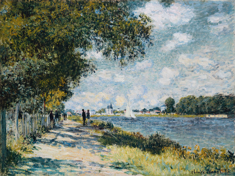 🌿 O Sena em Argenteuil – Claude Monet (cerca de 1874)