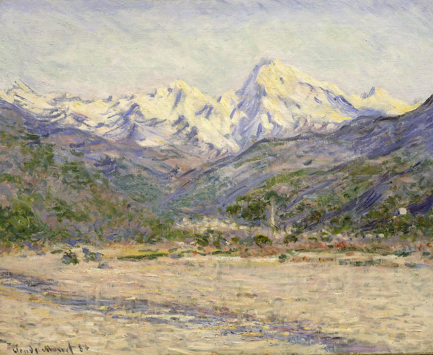 🏔️ O Vale do Nervia – Claude Monet (1884)