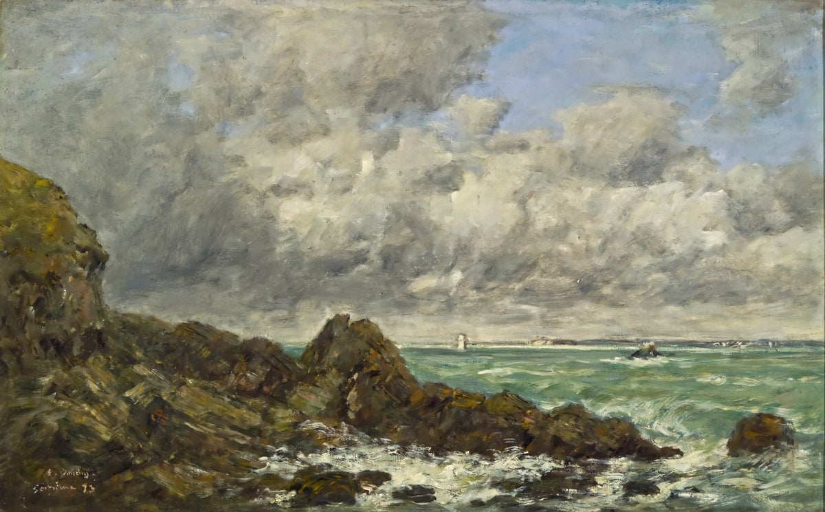 Reproduction du tableau « La baie de Portrieux - Eugène Boudin » par Alpha Reproduction en peinture à l’huile