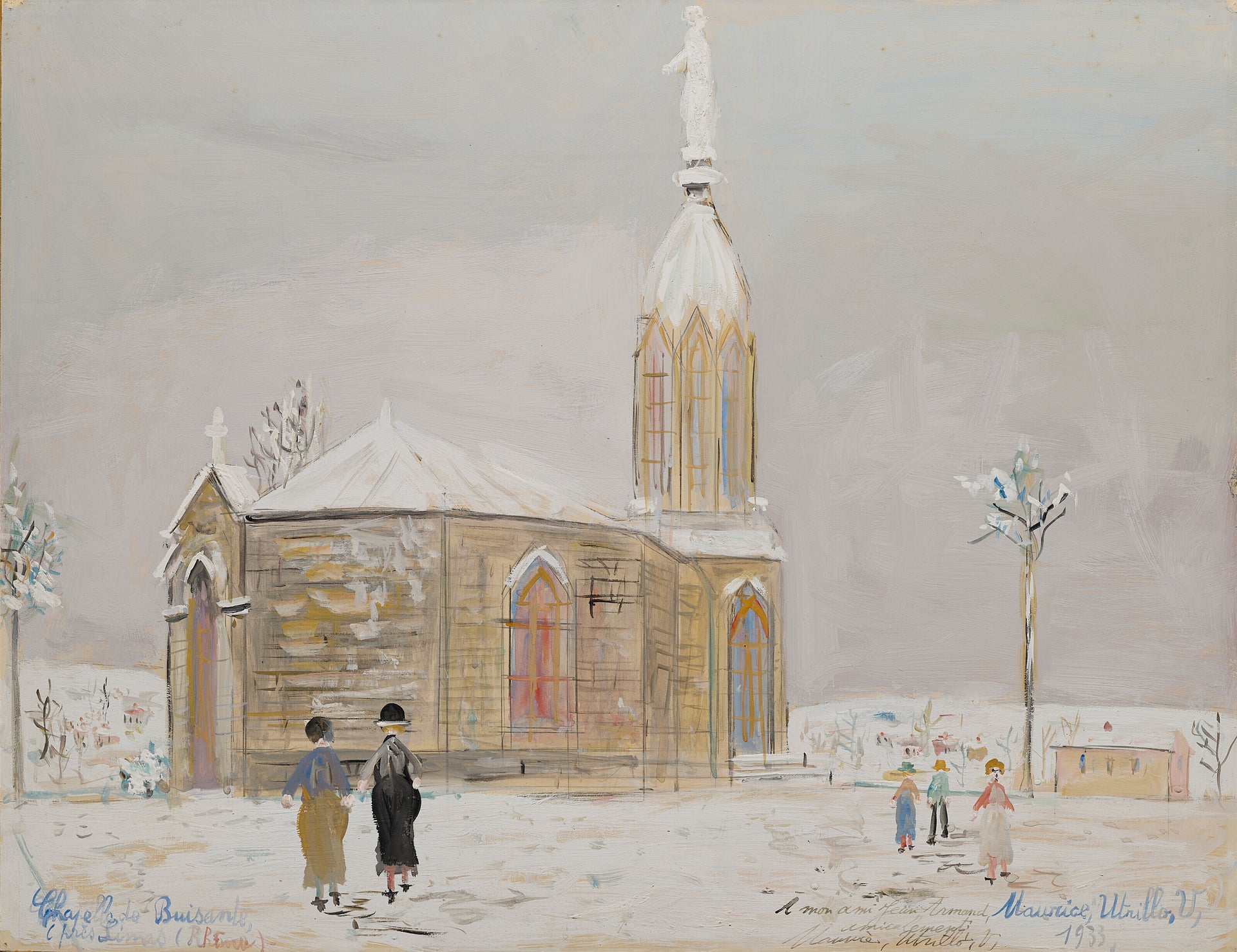 La Chapelle de Buisante (Rhône) - Maurice Utrillo
