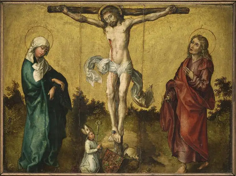 A Crucificação com a Virgem, São João e um doador - Albrecht Dürer
