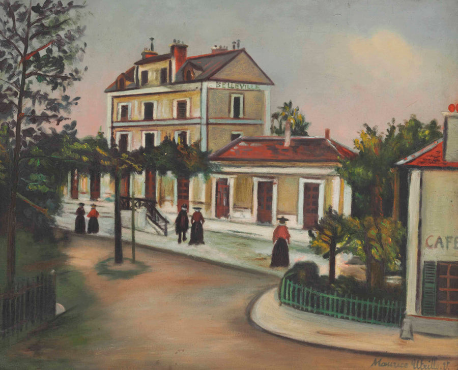 La Gare de Belleville-sur-Saône (Rhône) (1920) - Maurice Utrillo