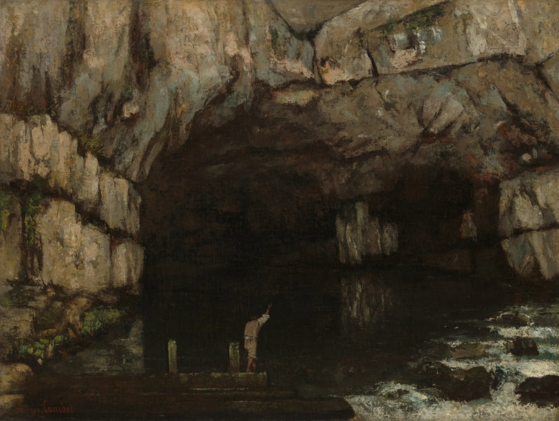 A Caverna da Loue - Gustave Courbet