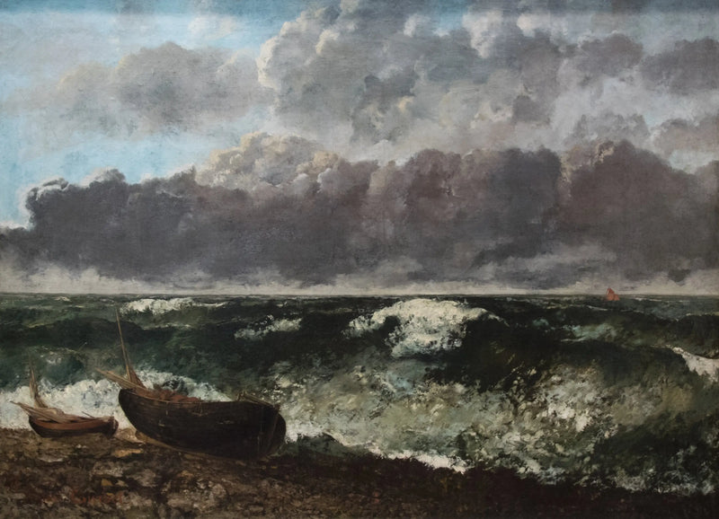 O Mar Tempestuoso - Gustave Courbet