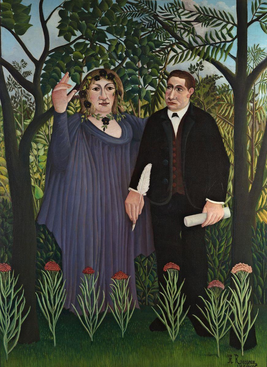 La Muse inspirant le poète - Henri Rousseau