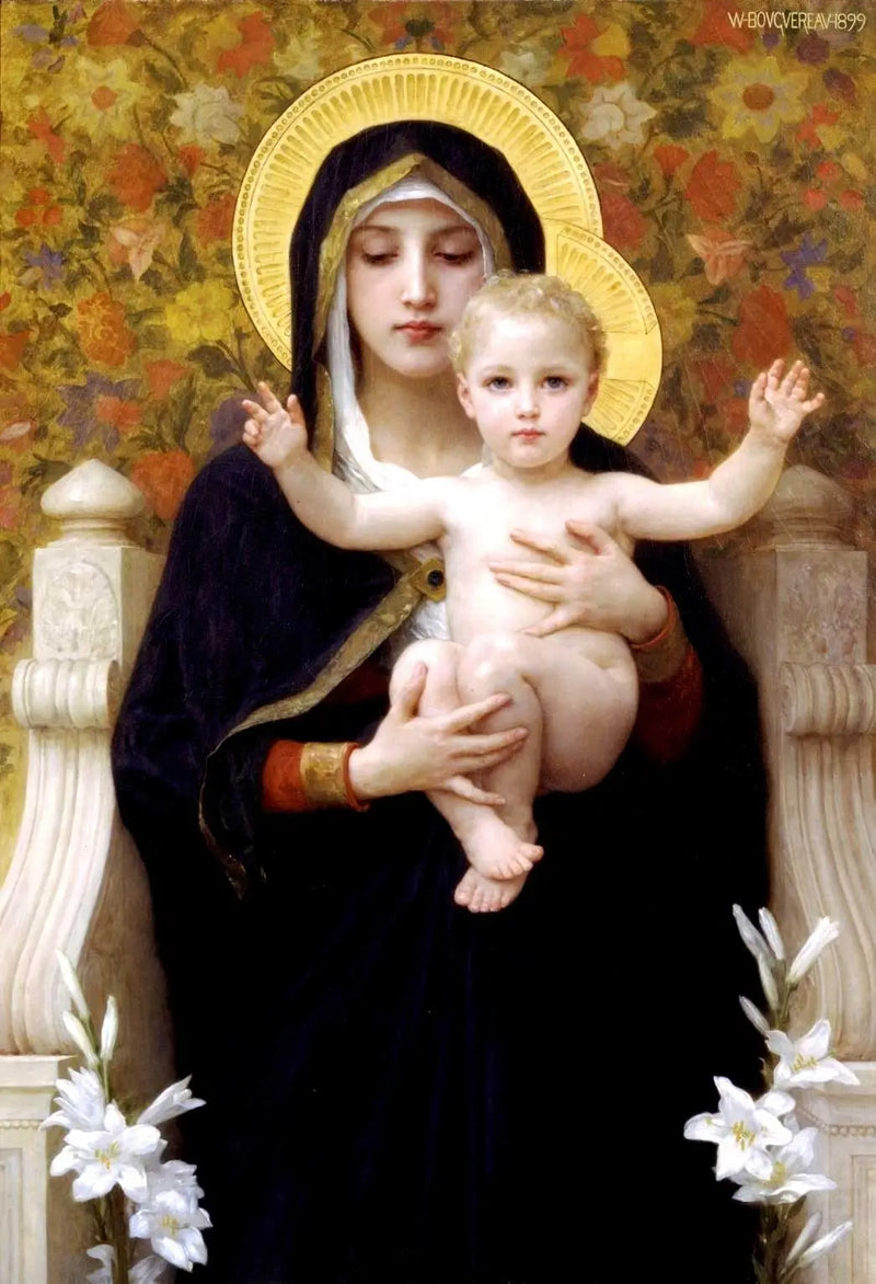 A Virgem com Lírio - Bouguereau