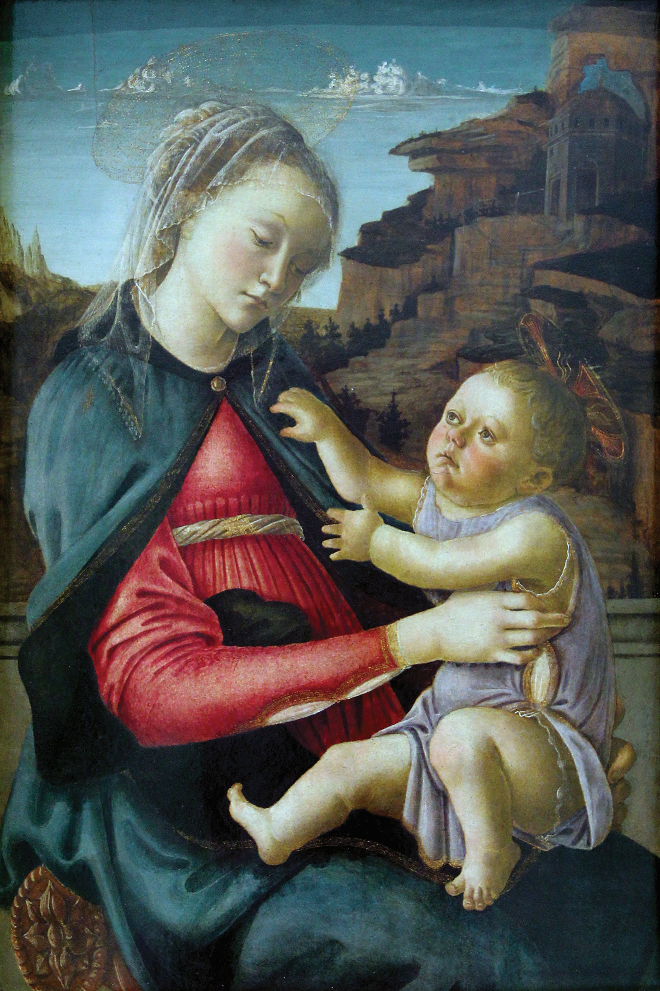 A Virgem e o Menino, chamada Madona dos Guidi de Faenza - Sandro Botticelli