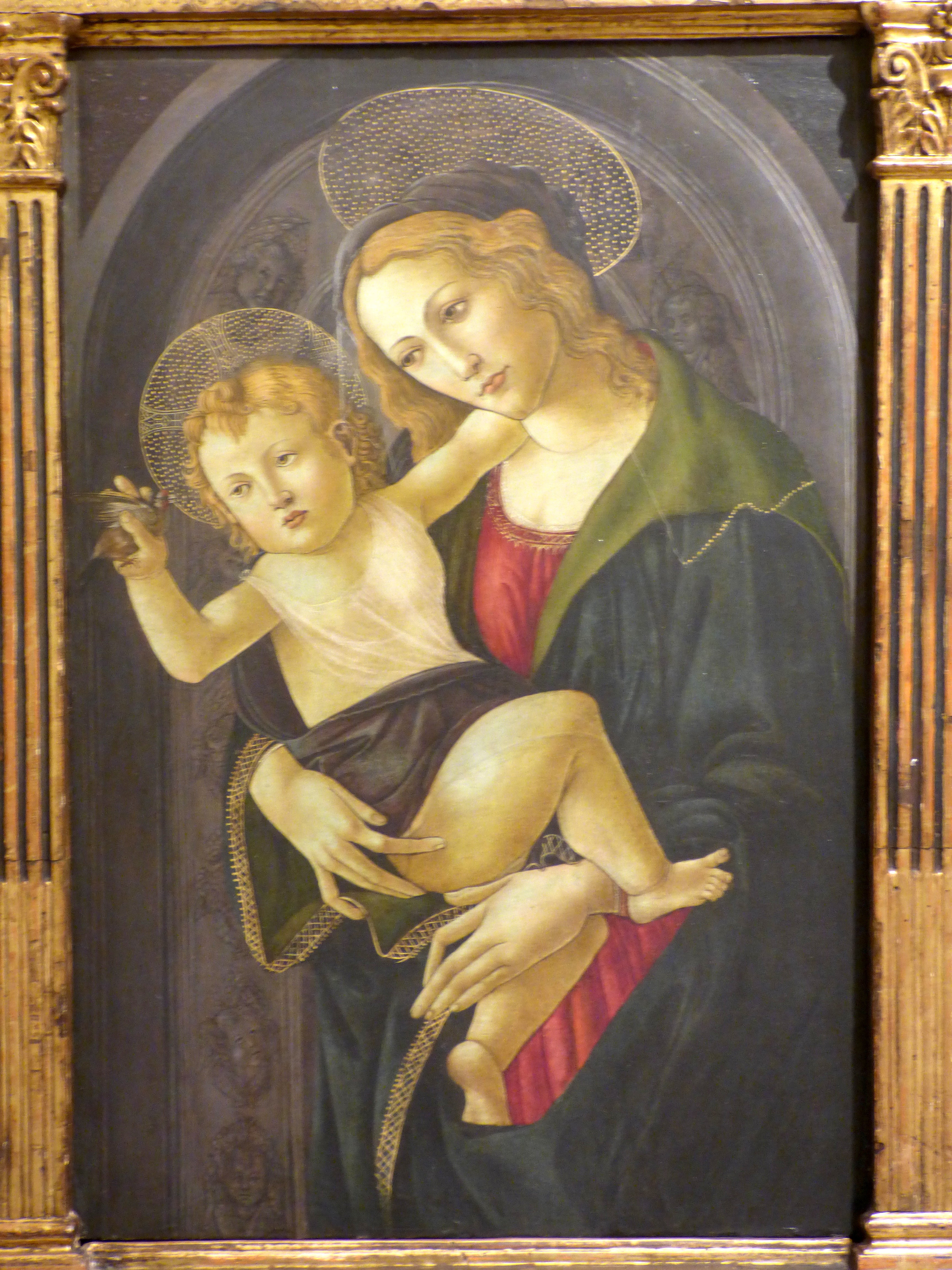 A Virgem com o Menino em uma Nicho - Sandro Botticelli