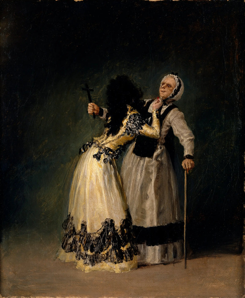 A duquesa de Alba e a bigote - Francisco de Goya