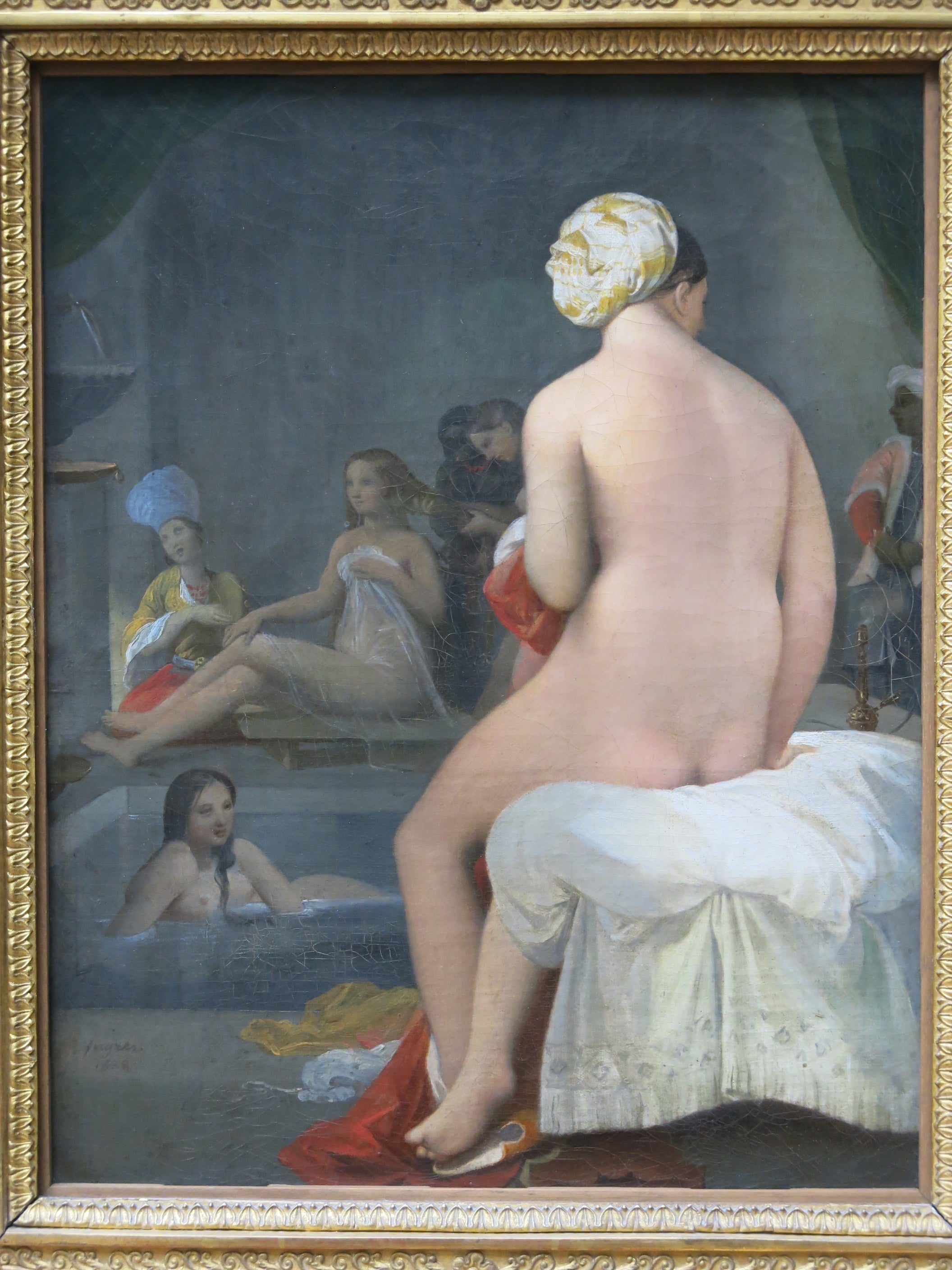 A Pequena Banheira ; Interior do harém - Jean-Auguste-Dominique Ingres
