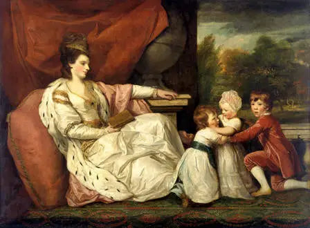Charlotte (Grenville), Lady Williams-Wynn (1754-1830) e seus filhos - Joshua Reynolds