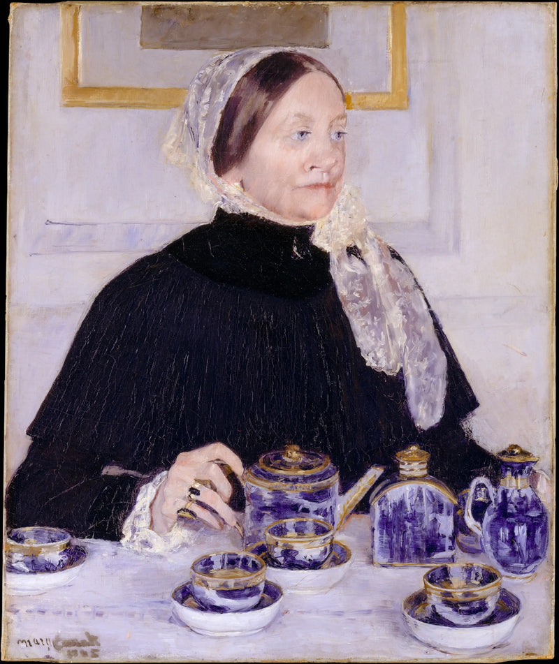 Senhora à sua mesa de chá - Mary Cassatt