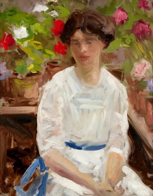 Dama em branco - Francis Cadell