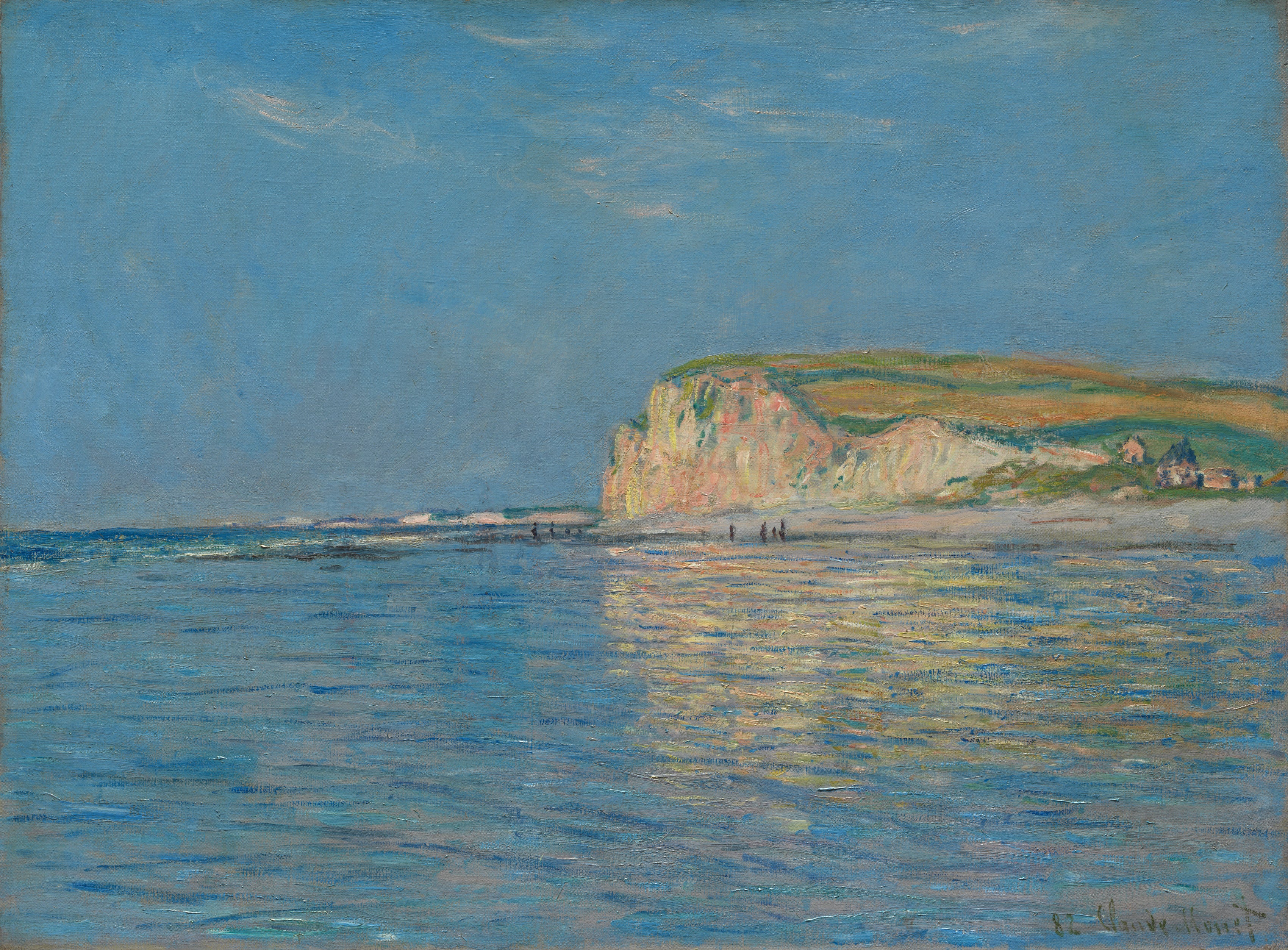 A maré baixa em Pourville, perto de Dieppe, em 1882 - Claude Monet