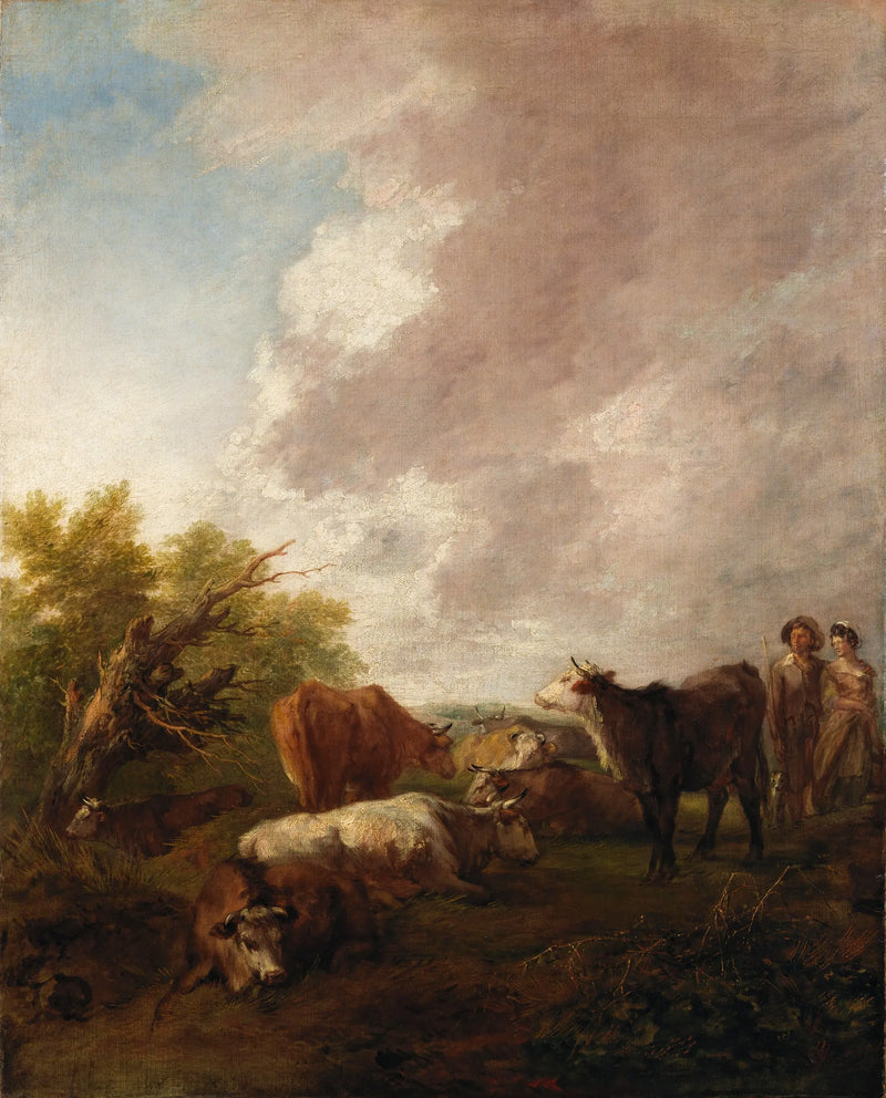 Paisagem com gado - Thomas Gainsborough
