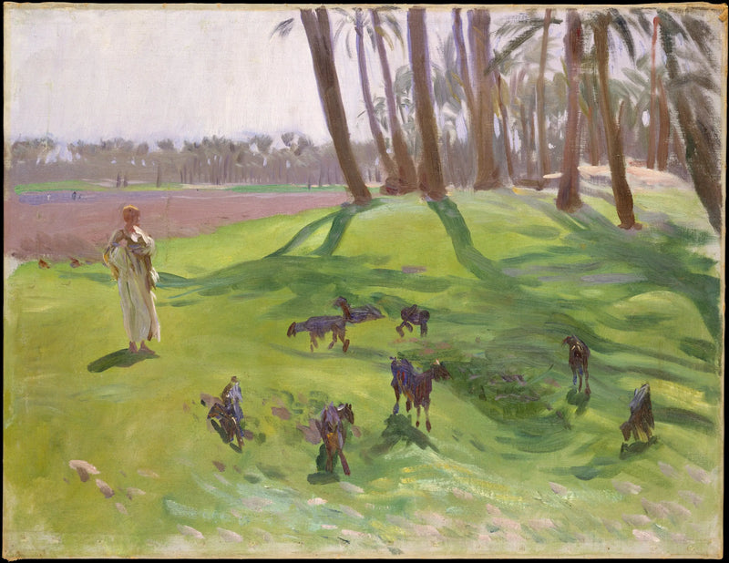 Paisagem com pastor - John Singer Sargent
