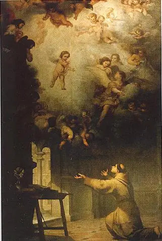 A visão de Santo Antônio de Pádua - Bartolomé Esteban Murillo