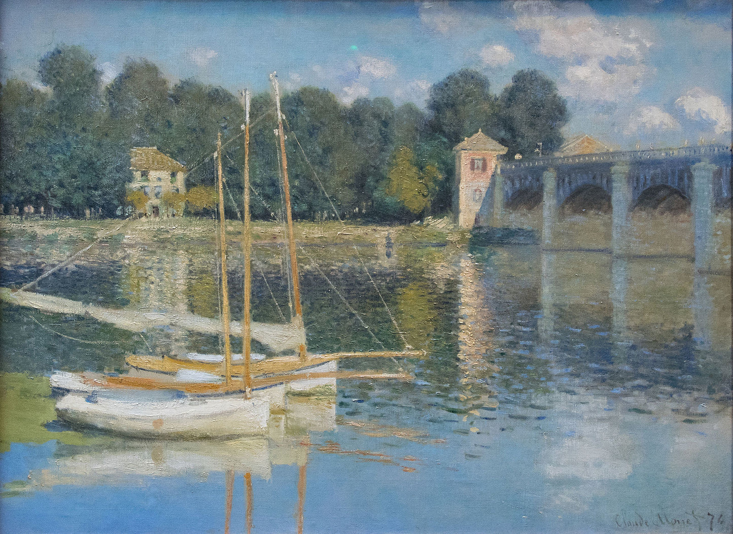🎨 A Ponte de Argenteuil – Claude Monet, 1874
