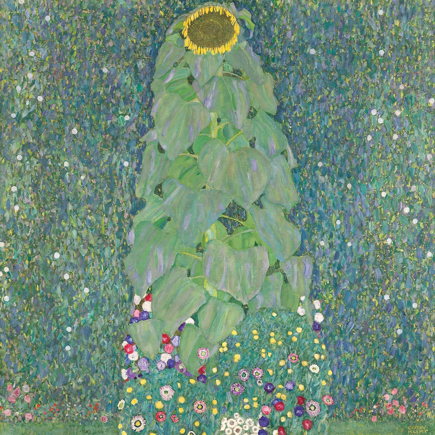 🌻🎨 O Girassol – Gustav Klimt (1907)