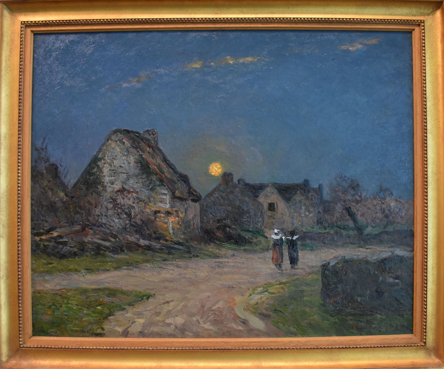 Lever de lune en Bretagne de Maxime Maufra
