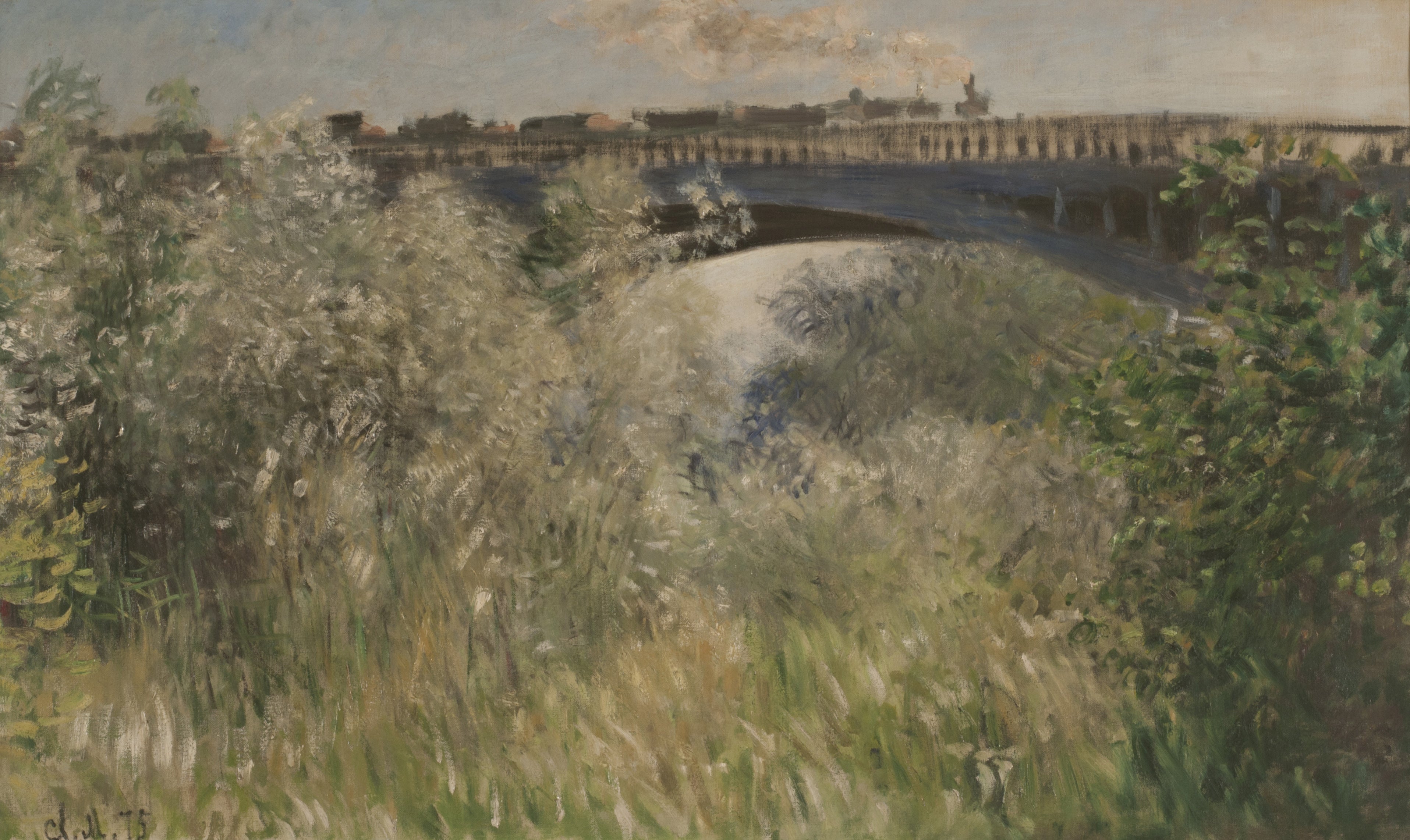 Reproduction du tableau « Le Pont de Chatou - Claude Monet » par Alpha Reproduction en peinture à l’huile