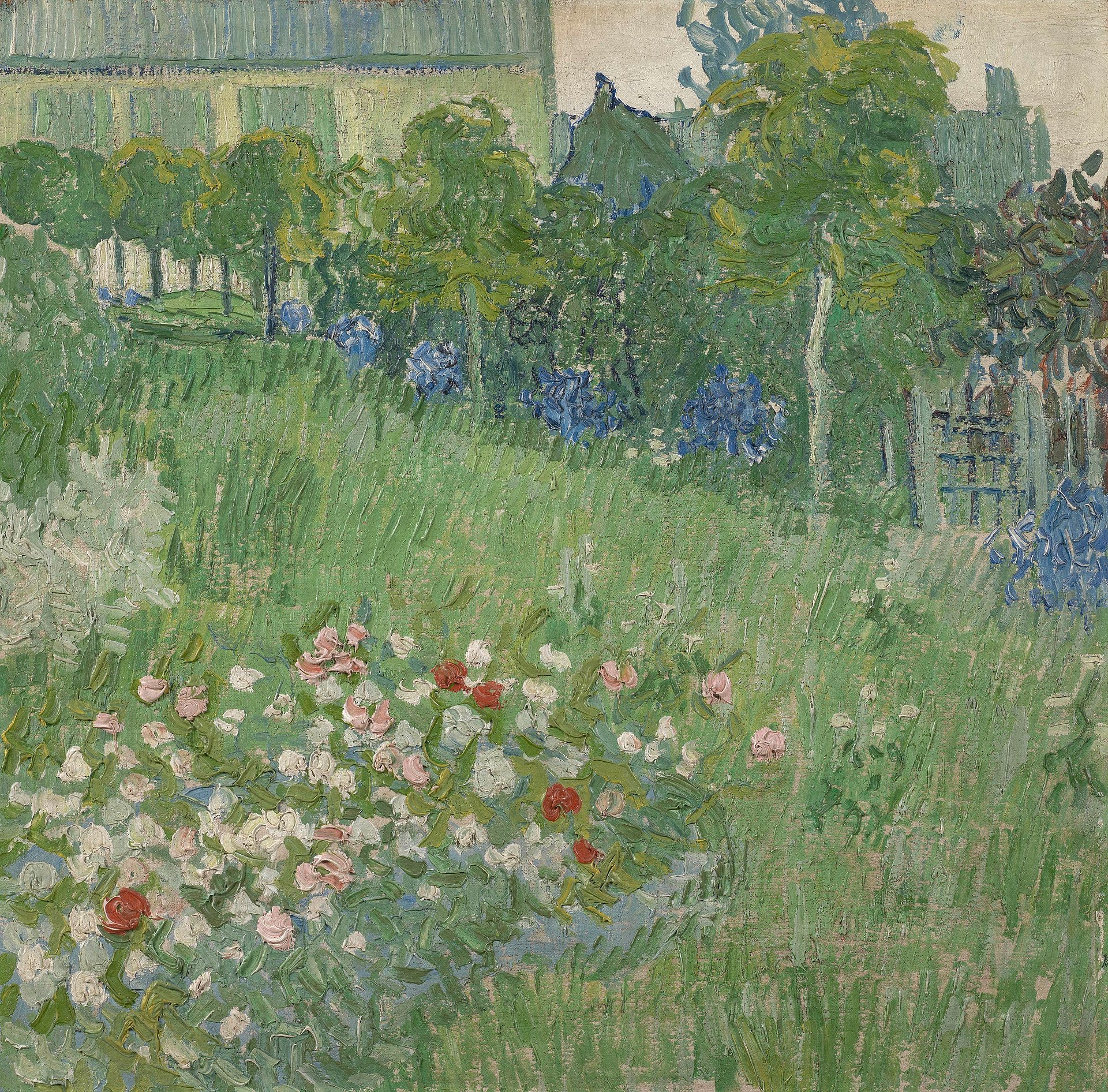 O jardim de Daubigny - Vincent van Gogh
