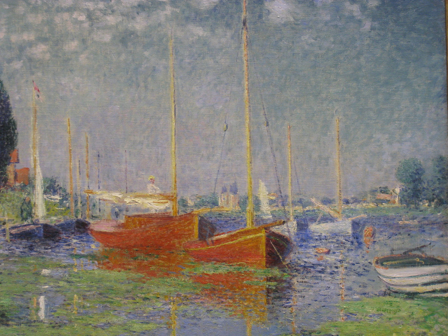 🎨 Os Barcos Vermelhos em Argenteuil – Claude Monet, por volta de 1875