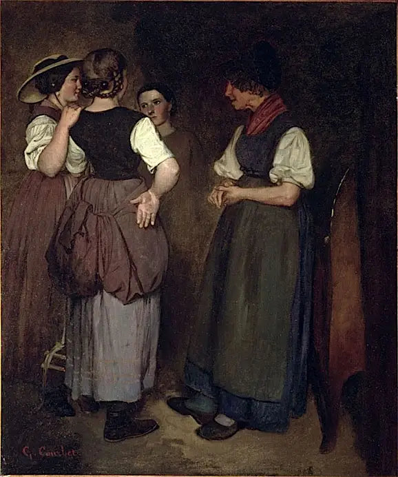 As Três Irmãs de Courbet - Gustave Courbet