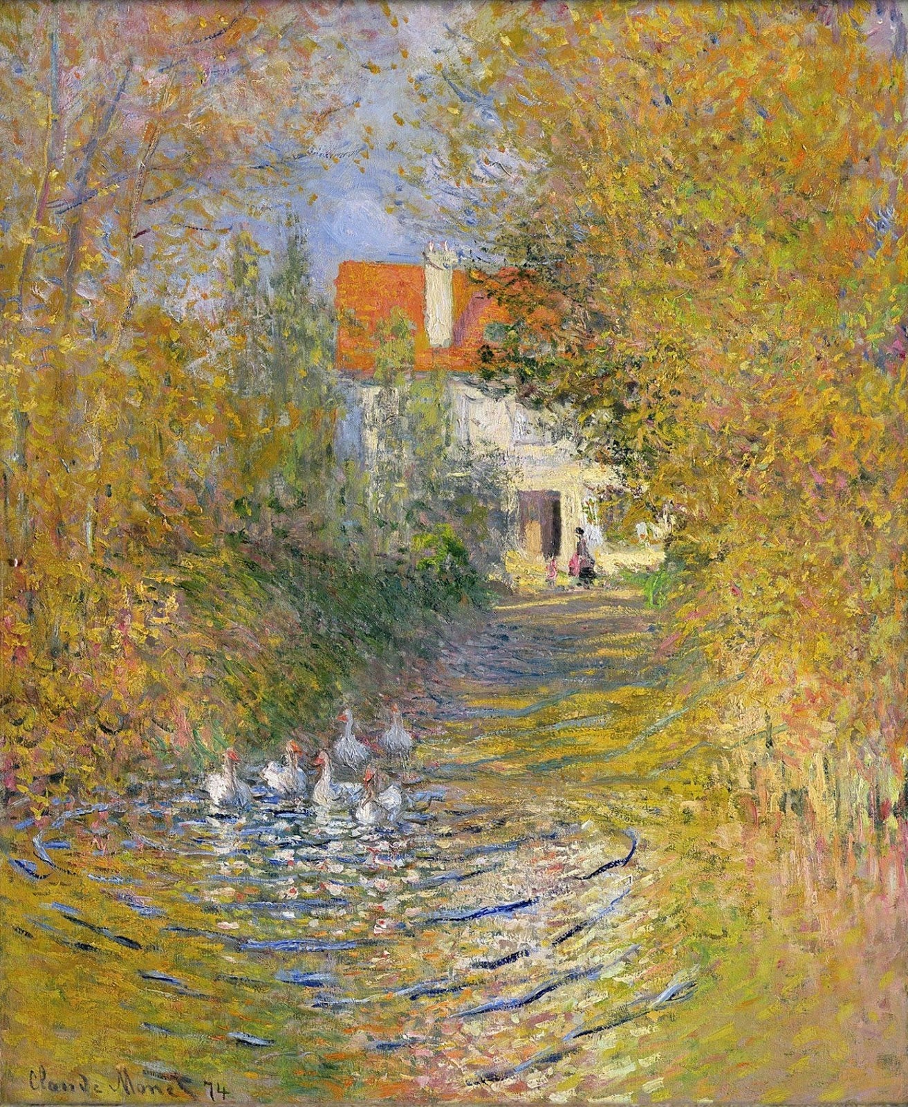 As gansos - Claude Monet