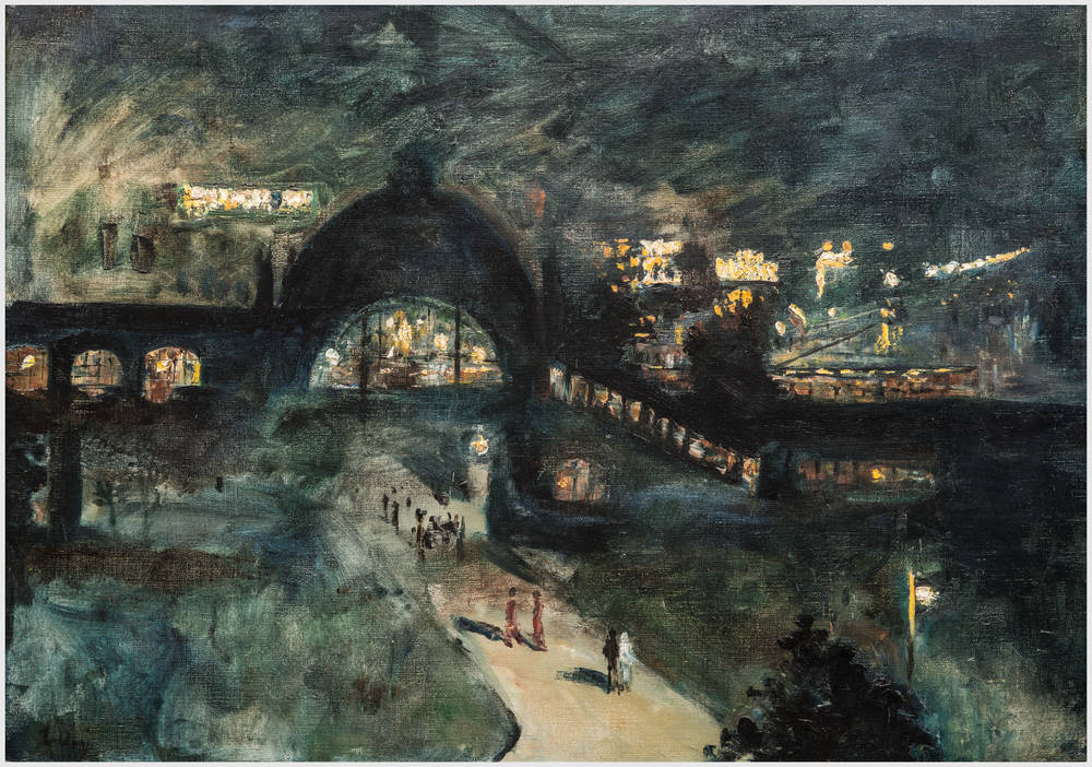 Gare Nollendorfplatz la nuit - Lesser Ury