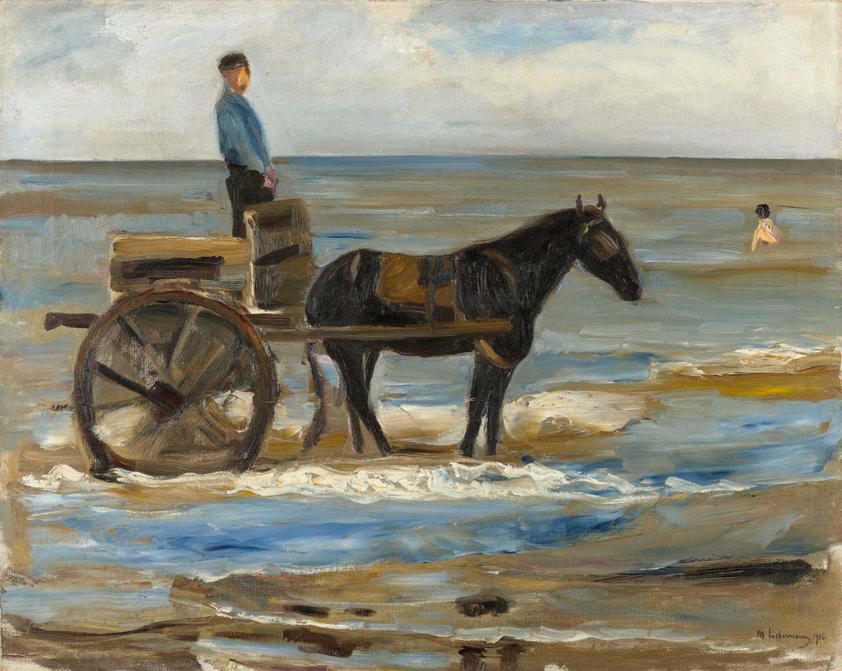 Le chariot du sauveteur - Max Liebermann