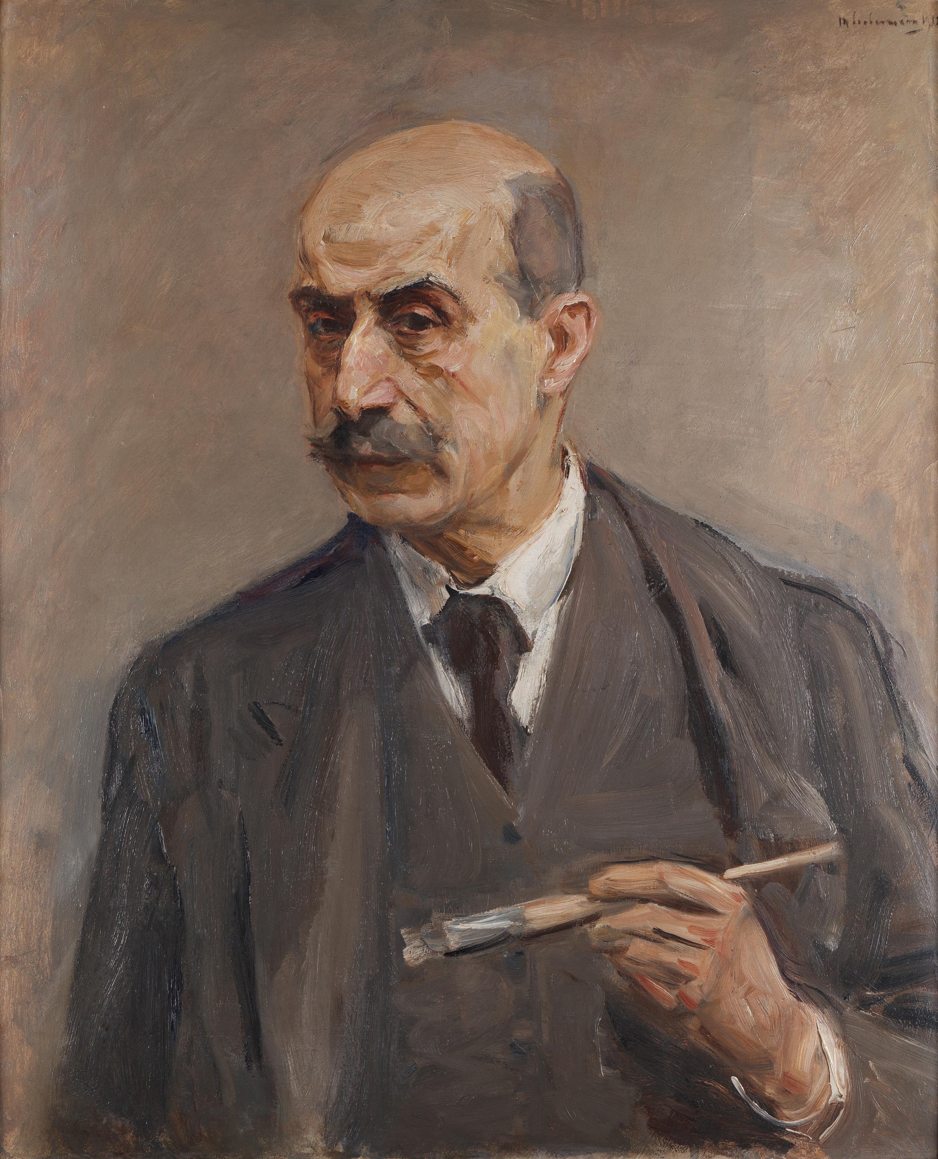 Autorretrato com pincel - Max Liebermann